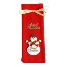 Чехол для бутылки вина, рождественские подарочные пакеты, украшения для обеденного стола, рождественские украшения, принадлежности для домашние Декорации для вечеринок