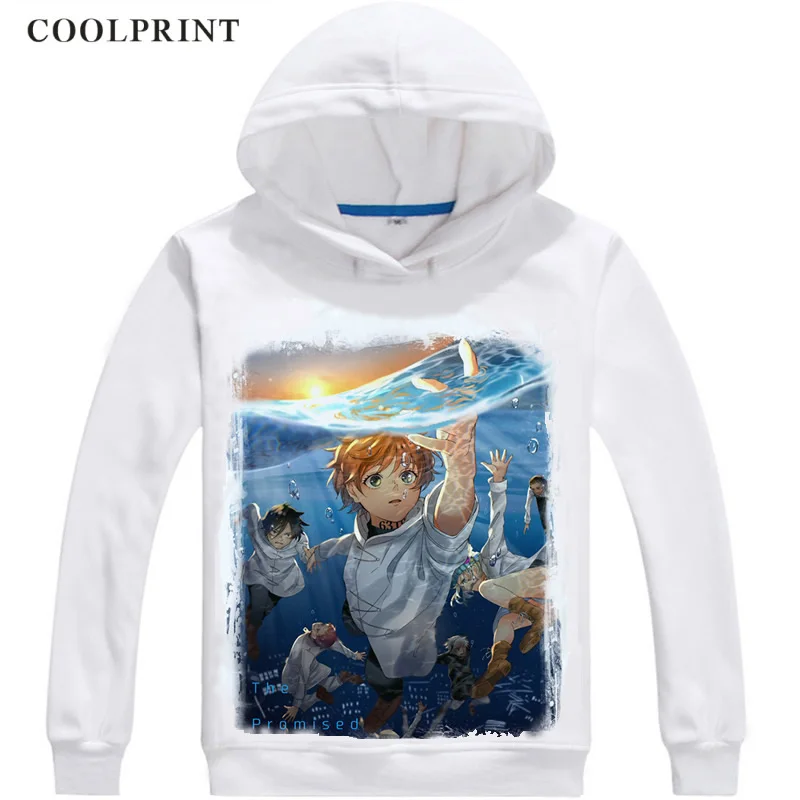 Обещанные мужские толстовки Neverland Emma Norman Ray Awesome уличная Толстовка уличная индивидуальная Толстовка костюм с капюшоном - Цвет: Серебристый