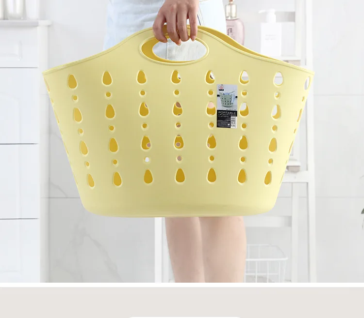 Large Size Laundry Basket Soft Plastic Unbreakable Household Laundry Basket Toy Storage Bucket Storage Basket Children Bath Buck