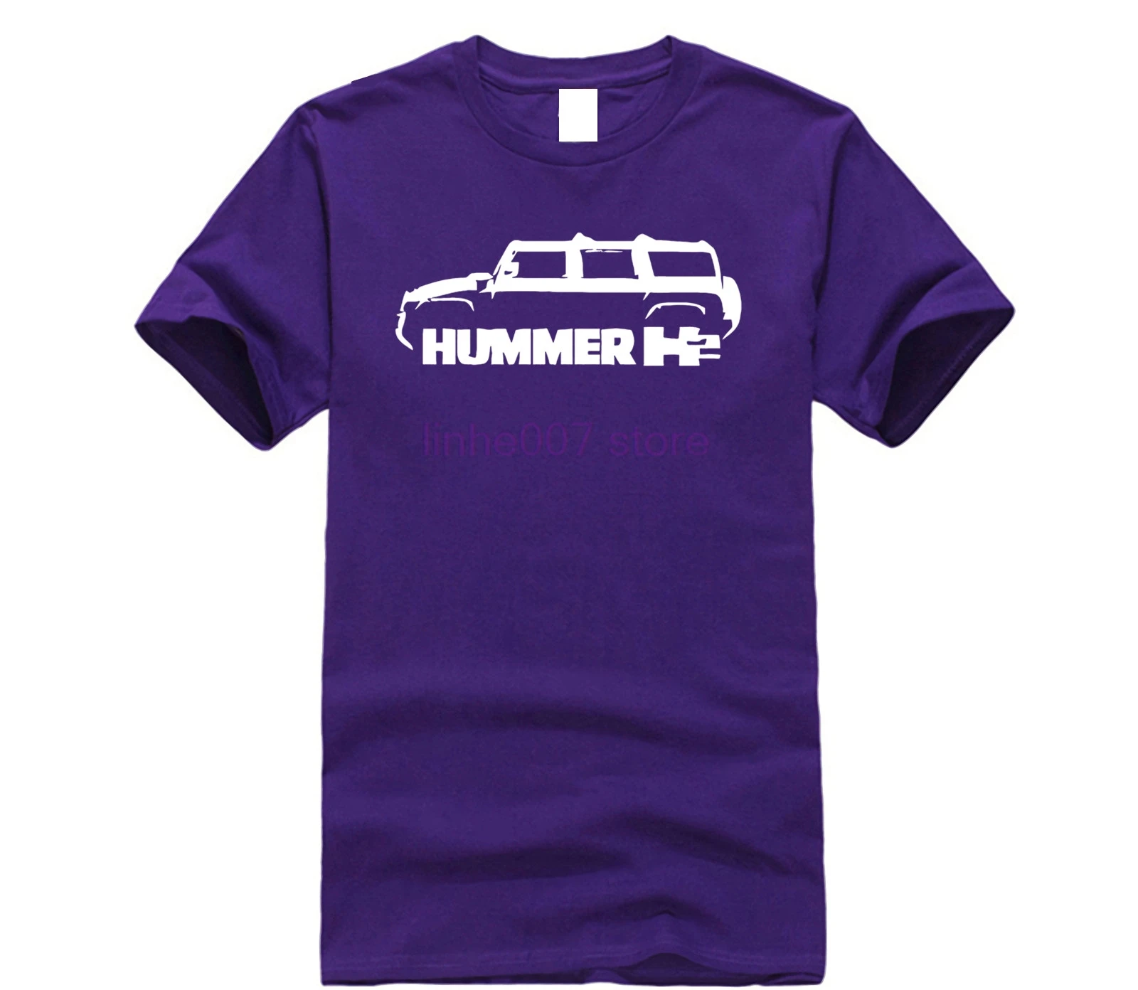 purple Hummer H2 Классическая SUV 4x94 футболка Новая футболка - Цвет: purple