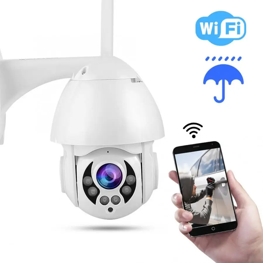 2,5 ''1080 P 4x Открытый PTZ купольная ip камера, Wi-Fi, Ночное видение Камеры Скрытого видеонаблюдения Открытый безопасности Камера