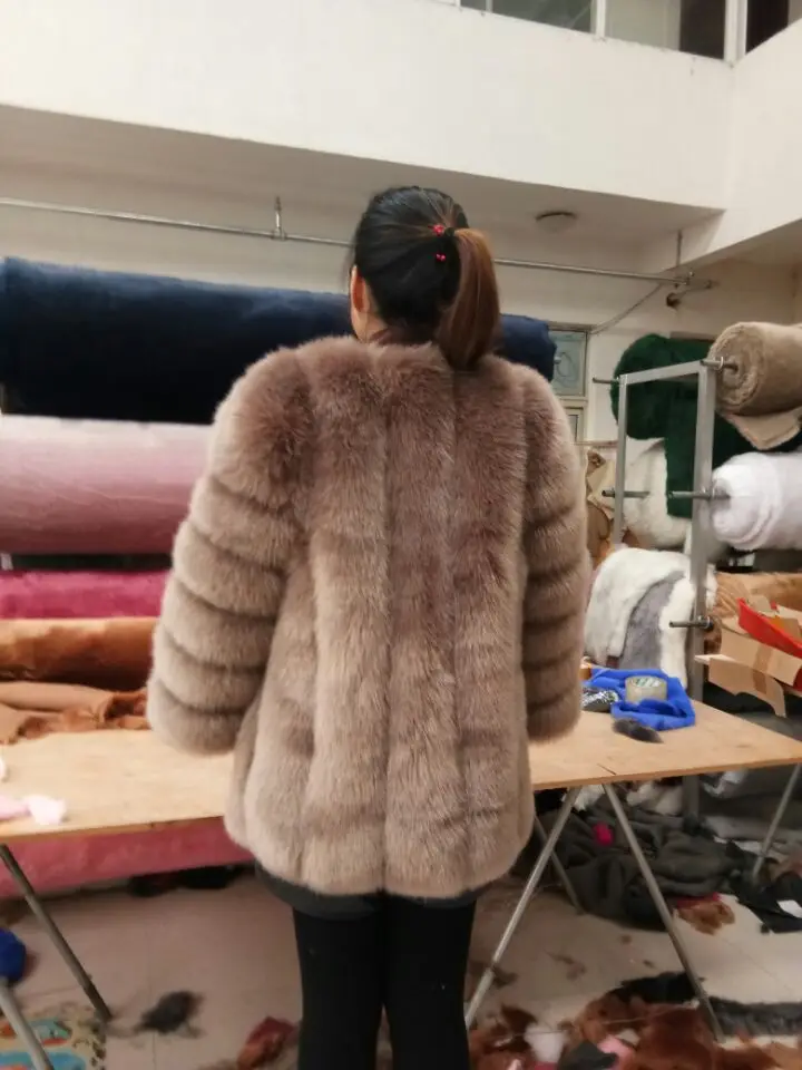 brown Winter warm Plush Teddy Coat Luxury Soft Fur Jacket Coat High Quality Women Thick Faux fur Coat - Цвет: brown