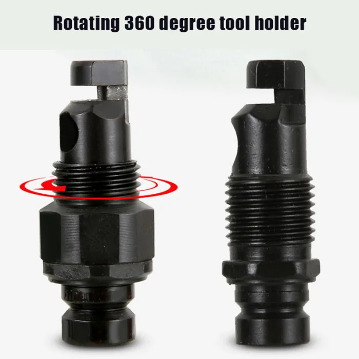 Double Headed Sheet Metal Drill Attachment Metal Cutter with Extra Punch Perfect for Straight Curve and Circle Cutting TI99