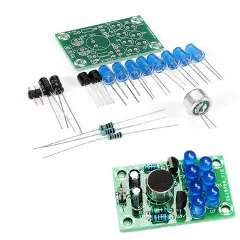 

DIY Electronic Kit Set Voice-activated Melody Light Fun Soldering Practice Production Board Training Parts diy Accessory