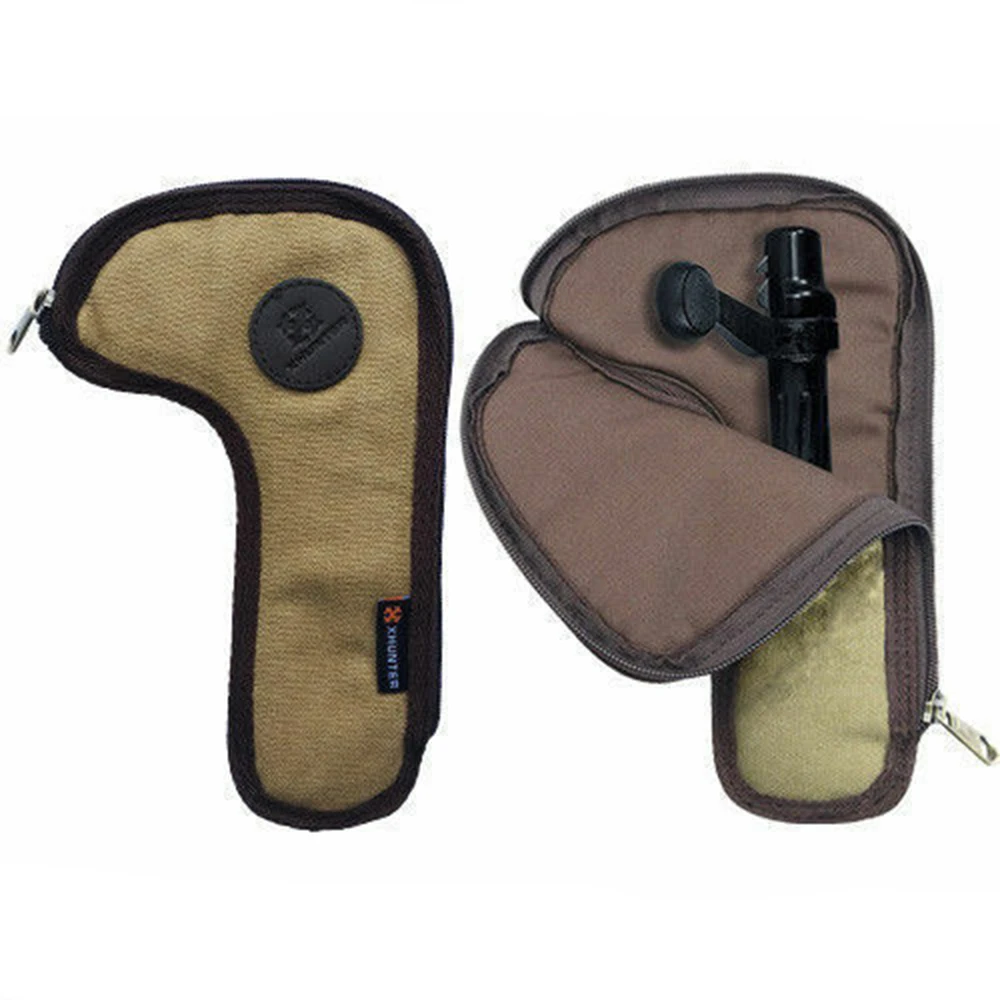 Xhunter Durable Canvas Rifle Bolt Bag Hunting Gun Bolt Storage Protect Holder Tactical Shooting Shotgun Protection Pouch Bags
