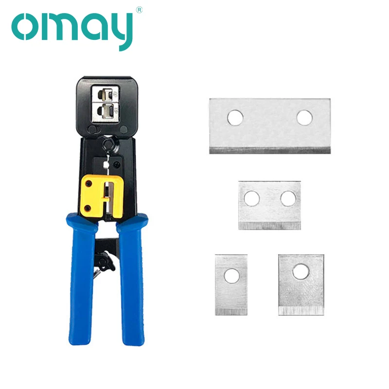 OMAY EZ RJ45 Tool Crimper Hand Network Stripping Tool Plier for RJ11 Cat6 Cat5 8p8c Multi Cable Crimping Stripper Multifunction 