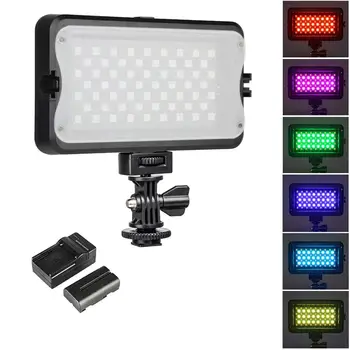 

Viltrox RB10 RGB LED Video Light Full Colors Dimmable Lighting Fill Light battery+charger for DSLR Camera Photo Studio YouTube