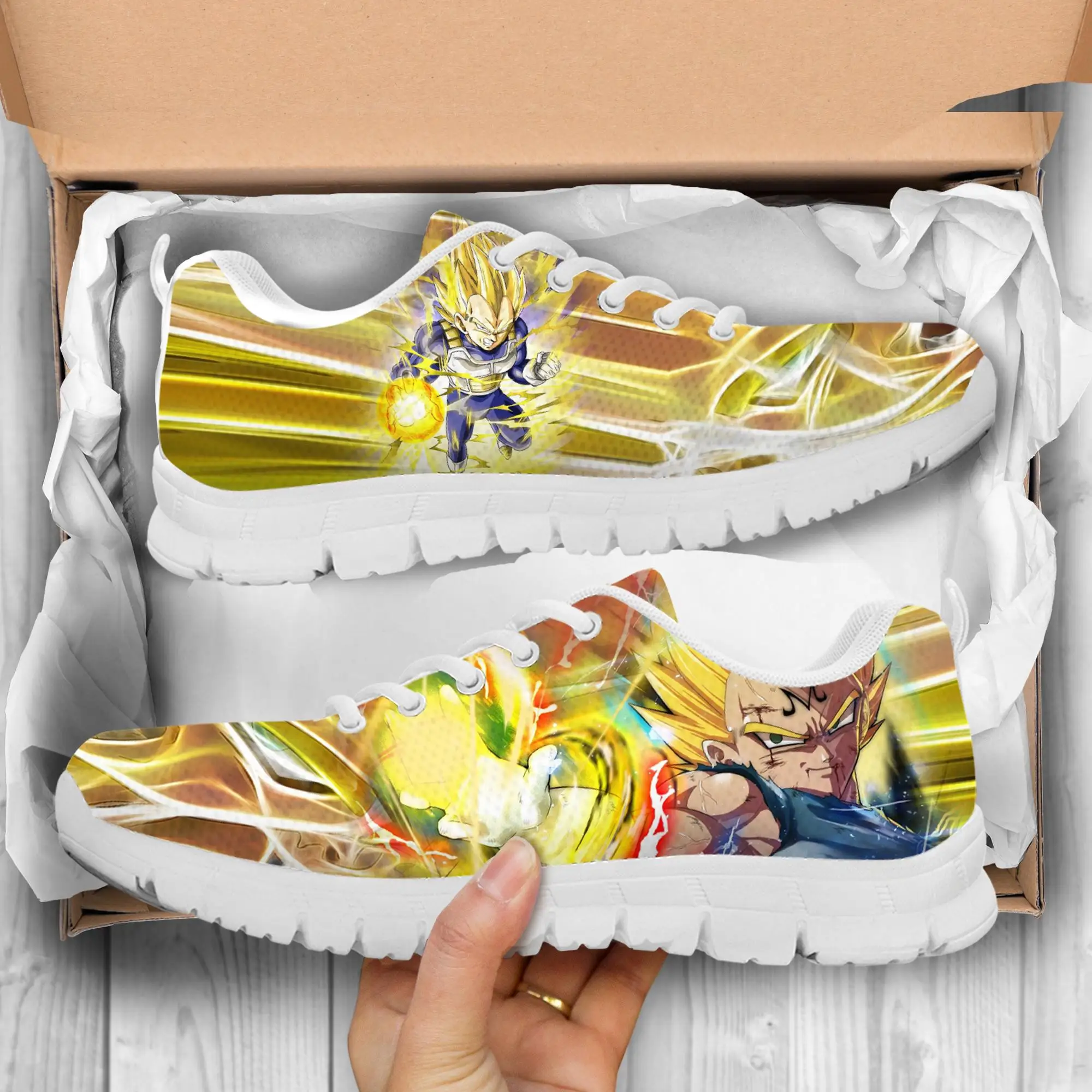 2020 Пользовательские Dragon Ball GokuKakarot Vegeta Мужская Спортивная повседневная обувь без