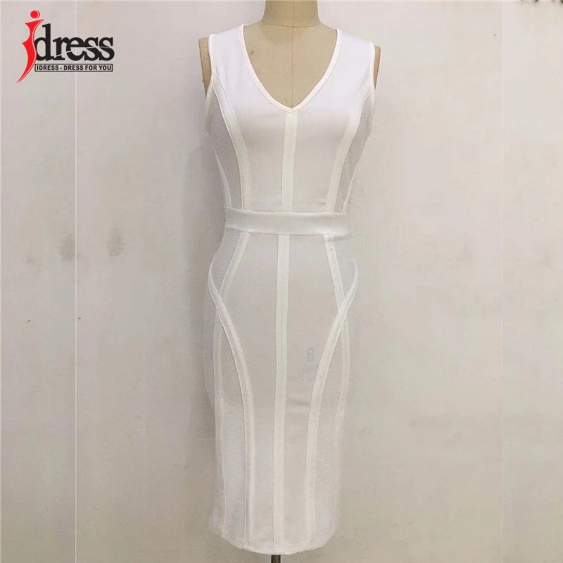 IDress, дизайнерское, Брендовое, облегающее платье, элегантное, vestidos, robe Femme, повседневное, женское, черное платье, v-образный вырез, вечерние платья, женская одежда