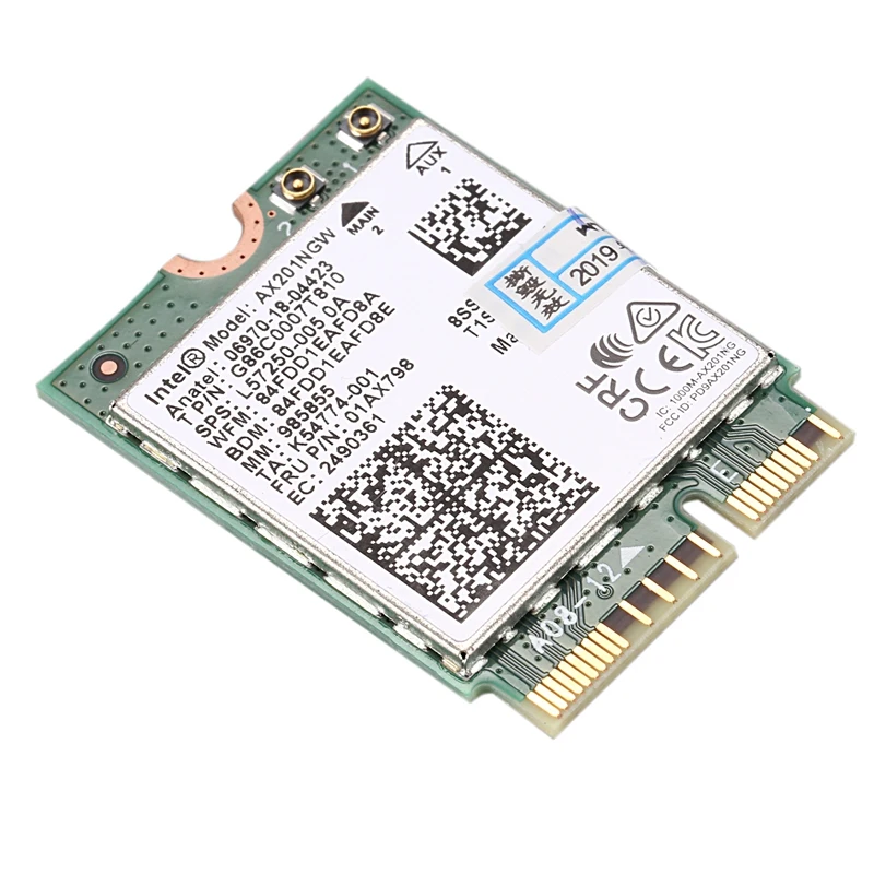 Для Intel Wi-Fi 6 AX201 Bluetooth 5,0 двухдиапазонный 2,4G/5G беспроводной NGFF Кнопка E CNVi Wifi карта AX201NGW 2,4 Ghz/5 Ghz 802.11Ac/