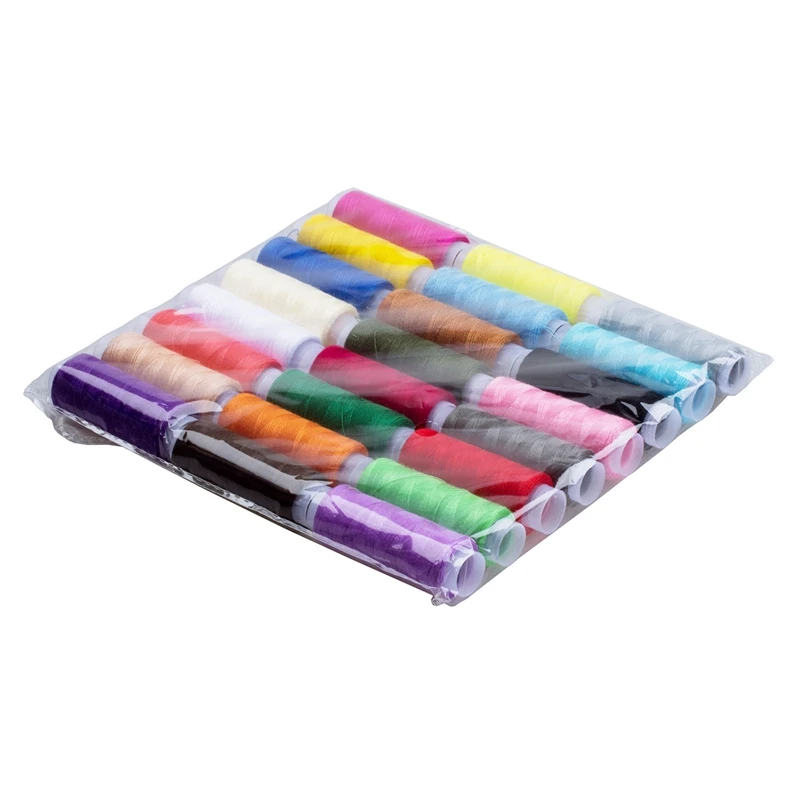 24 разных цвета полиэфирная швейная нить-упаковка из 24