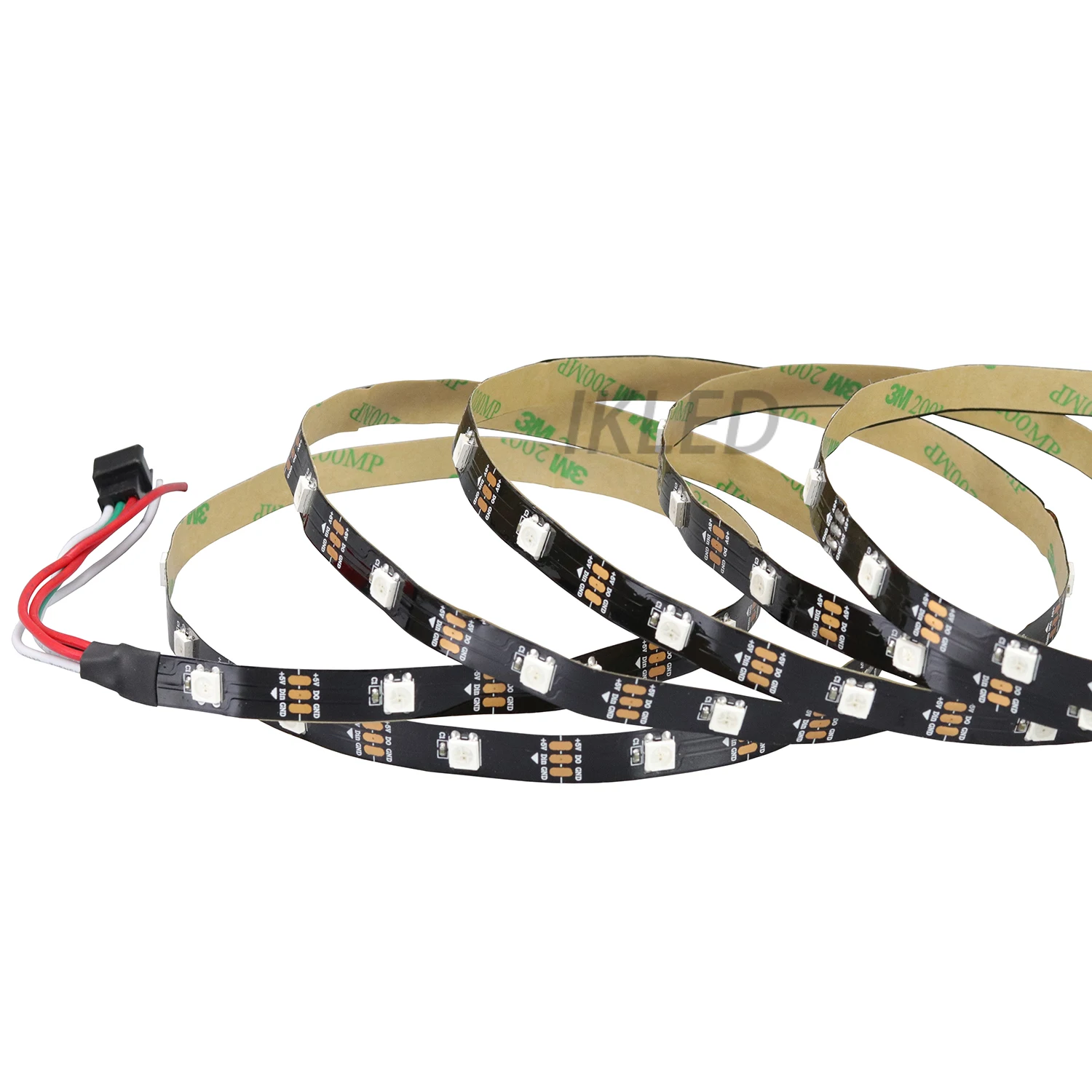 Led SK6812 Гибкая программируемая полоса DC5V 1 м 30 светодиодов 30 чипов SMD5050 RGB led сменная цветная программа в эксклюзивном ПК программное обеспечение