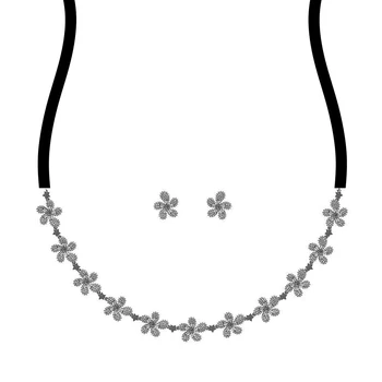 

TIRIM Flower Choker Necklace Set for Women Cubic Zirconia Collar Trendy Bridal Jewelry Wedding & Engagement New Arrivals 2020
