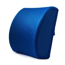 Cushion Elastic Lumbar Back Pillow Support Relief Pain Portable High Density Office Memory Foam Home Breathable Car Ergonomic
