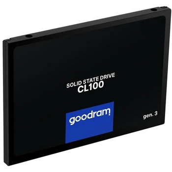 

Goodram CL100 gen solid-state drive.3 SSDPR-CL100-960-G3 SSD, 2.5", 960Gb, SATA-III, read: 540 MB/s, write: 460 MB/s