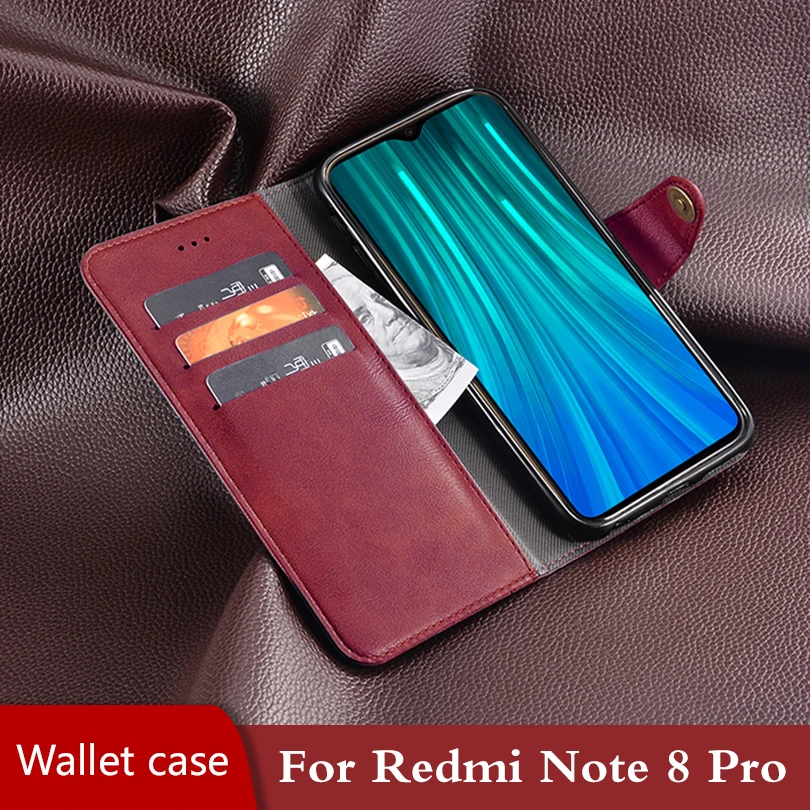 Чехол книжка для xiaomi Redmi Note 8 Pro чехол-кошелек противоударный Магнитный флип-чехол для xiaomi Redmi Note 8 Pro 360 корпус,чехол xiaomi redmi note 8 pro