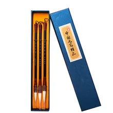 Китайская кисть для каллиграфии шерстяной волос ручка-кисть для письма набор для обычного письма китайская живопись кисть для чернил Huzhou