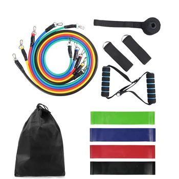 

15 PCS Resistance Bands Set Nature Latex Exercise Elastic Band Fitess Yoga Loop Band Pull Rope For Workout Exercise with Bag