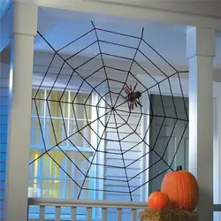 Гигантские эластичные паутины Хэллоуин cobweb-террор вечерние украшения бар дом с привидениями Хэллоуин Пауки веб Хэллоуин Декор