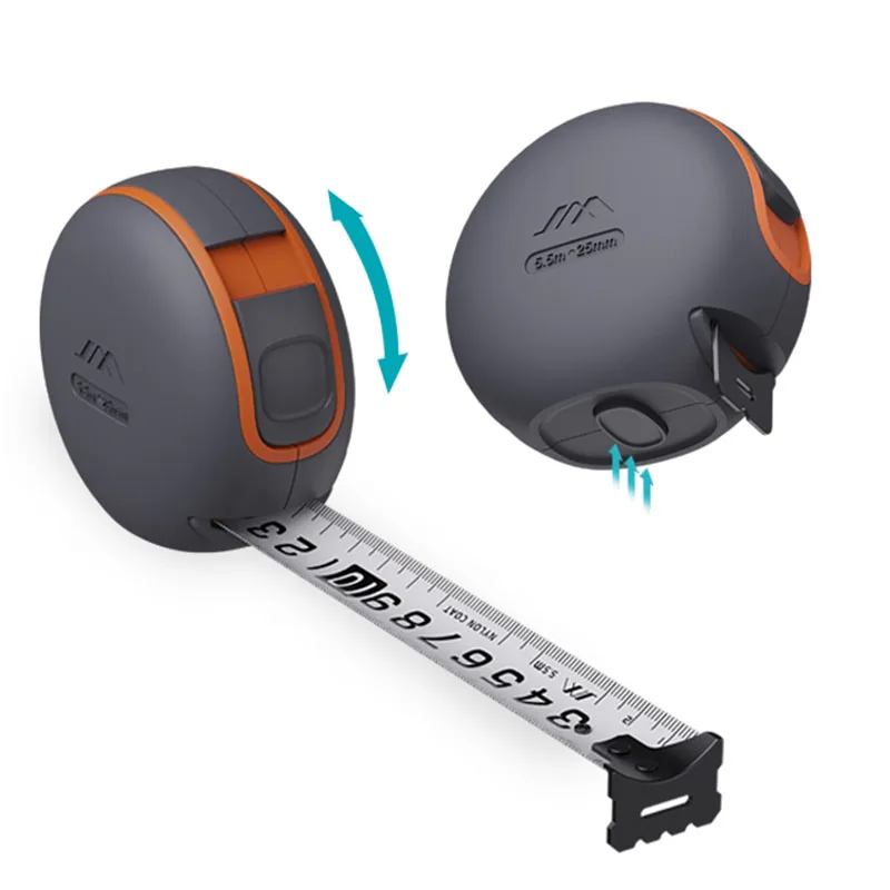 5.5M/3.5M Auto Self Lock Portable Tape Measure Coated Tape Ruler with Brake Button Wear Resistant Steel Measuring portable tape measure