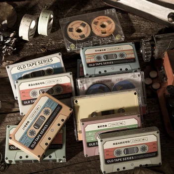 

2pcs/lot cassette tape washi tape scrapbooking Photo Album Tools Retro Scrapbook Paper Stickers stationery masking tape
