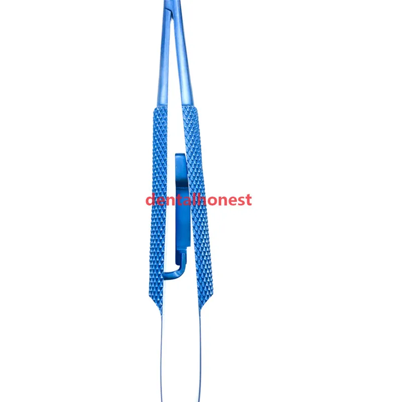 Titanium Curved/Straight Needle Holder Lock Ophthalmic Veterinary Surgical Instruments