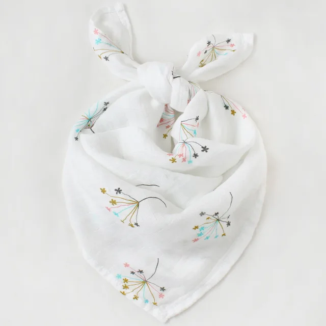 60*60cm Muslin Bamboo Cotton Baby Blanket Baby Newborn Blankets Newborn Swaddle Wrap Burp Cloths Towel Pielucha dropshipping Dandelion