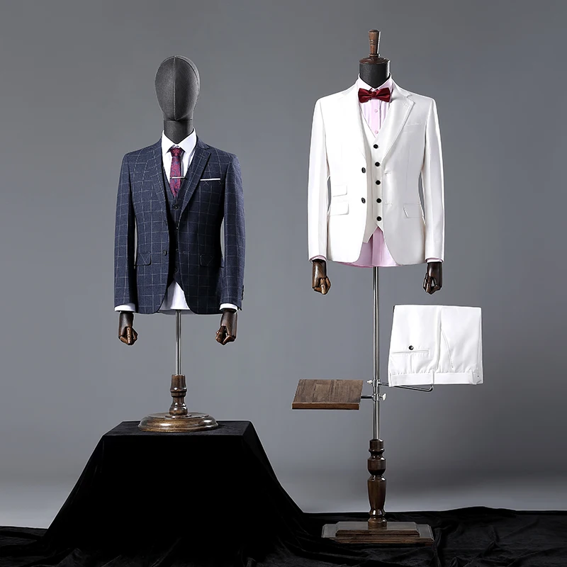 Men Full Body Dummy Half Body Platform Suit Dress Window Display