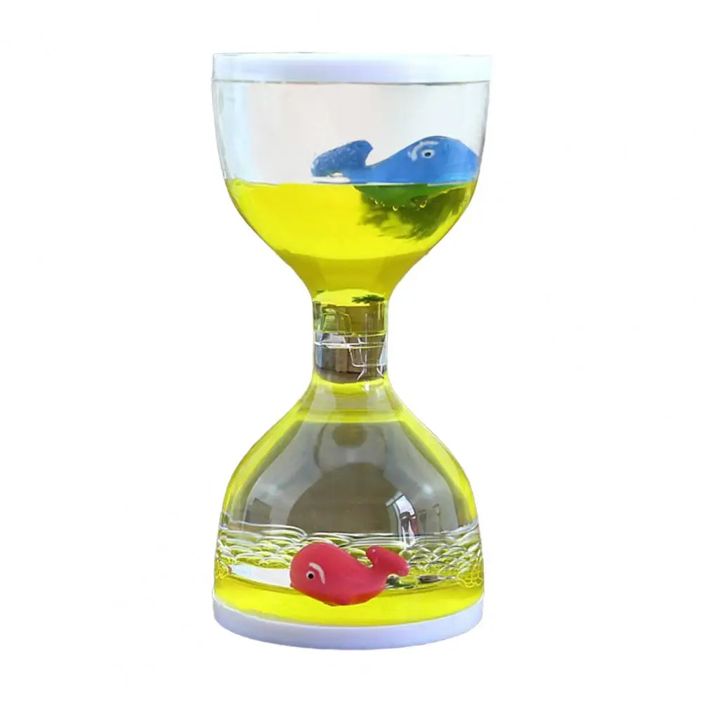 Creative Animal Acrylic Hourglass Timer Liquid Oil Hourglass oil drip hourglass oil dripping Floating Liquid Oil Kids Toy 5