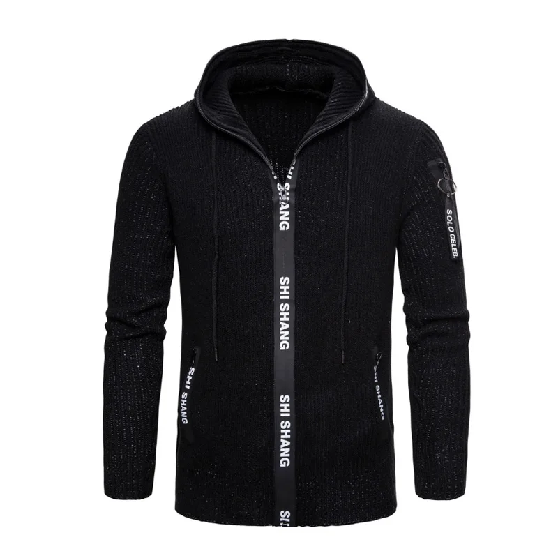 

CYXZFTROFL 2019 Autumn Winter Men's SweaterCoat Faux Fur Wool Sweater Jackets Men Zipper Knitted Thick Coat Casual Knitwear XXL