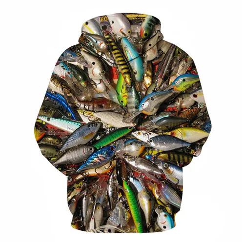 3D Tropical Fish Funny Hoodies For Fishinger Fisher man Men Women Long Sleeve Hoody Sweatshirts Hooded Streetwear fishing Jacket