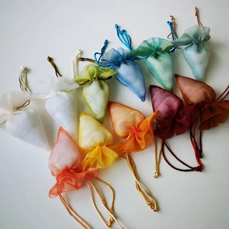 

Packaging Drawable Bundle Organza Bag Pouches For Packing Dried Flower Jewelry Wedding Candy Gift