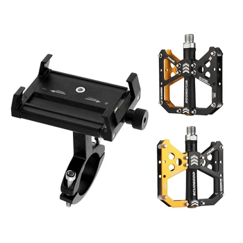 

Durable Pedals 9/16 Inch With Handlebar Mobile Phone Rack Universal