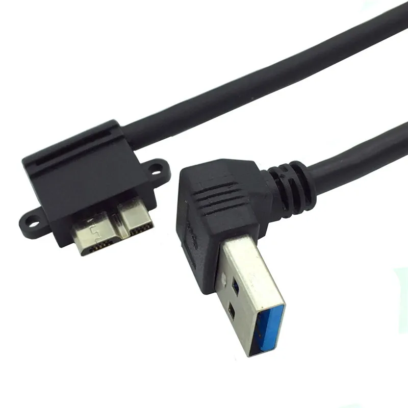USB 3,0 A 90 градусов вверх угол между штекером и Micro B Мужской 10pin 90 градусов левый угол короткие данные и зарядный кабель