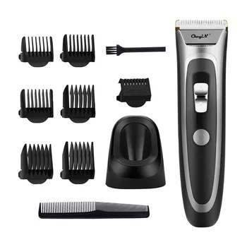 

Titanium Ceramic Blade Hair Clipper Professional Hair Trimmer LED Hair Cutting Machine Electric Hair Shaving Barbershop Tool 31