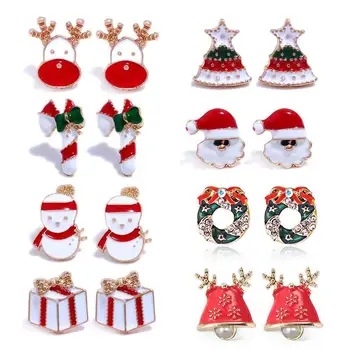 

Santa Earrings Merry Christmas Decoration For Family Christmas Gifts 2020 Gifts For Woman Decoration Happy New Year