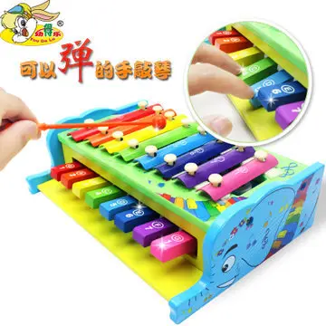 Деревянная детская музыкальная игрушка, Многофункциональная игрушка-октава, пианино, ребенок может играть в детском возрасте, специальная развивающая игрушка