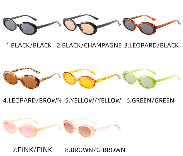 Women Sunglasses Oval Fashion Female Men  Fashion Design Sunglasses Oval -  2023 - Aliexpress