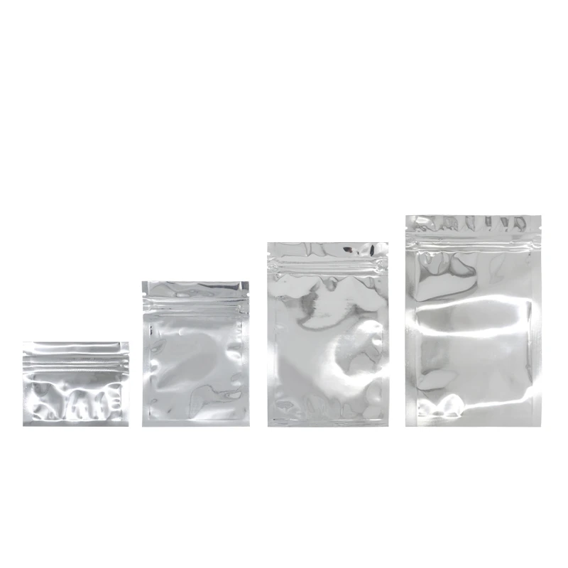 Download 100 Pcs Silver Antistatic Zip Lock Plastic Bags Keep Aroma Air Tightness Silvery Metallic Plastic Packaging Pouches Bag Air Bag Bagpouch Pouch Aliexpress