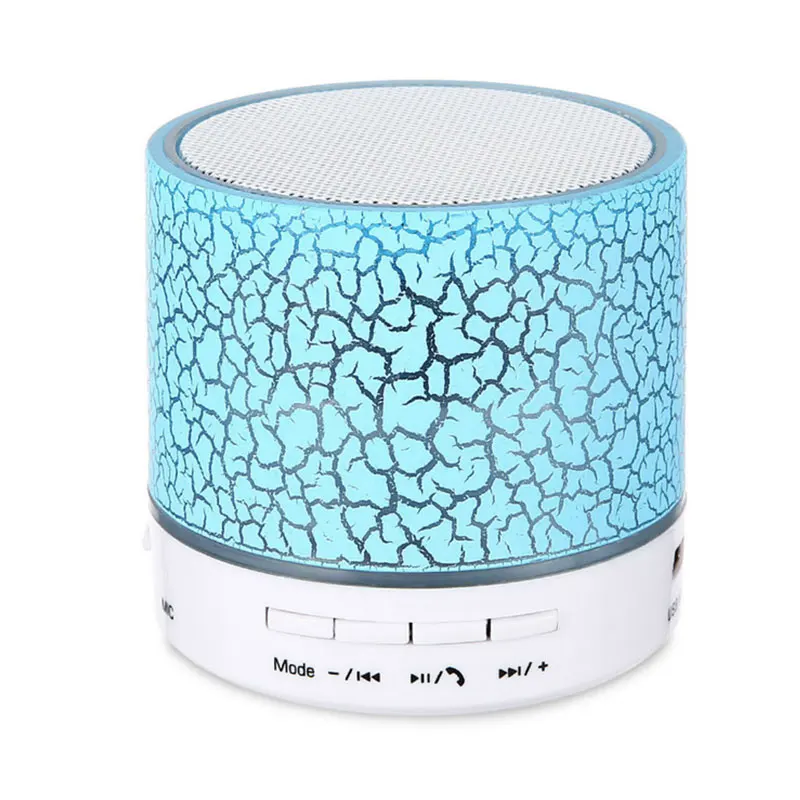 Blue Модный Bluetooth динамик мини беспроводной громкий динамик светодиодный сабвуфер Bluetooth динамик s MP3 стерео аудио музыкальный плеер - Цвет: Blue