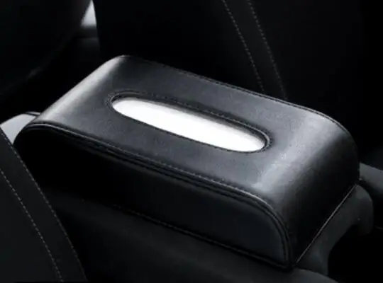 

Car Leather Armrest Tissue Box Cover Pumping Paper Car Home Napkin Holder Case