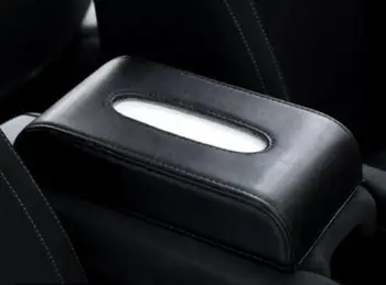 

Car Leather Armrest Tissue Box Cover Pumping Paper Car Home Napkin Holder Case