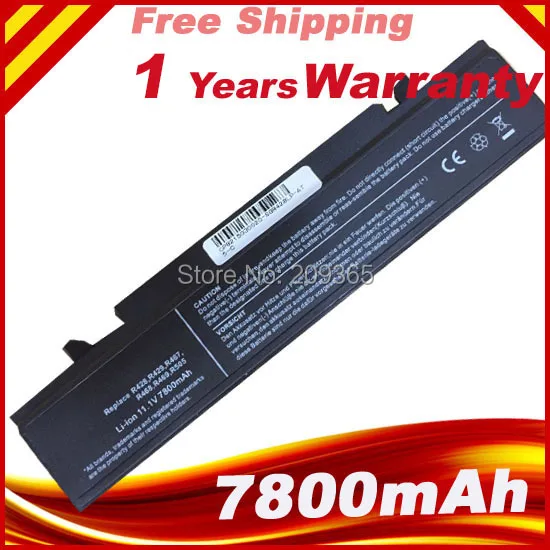 Аккумулятор на 7800 мА · ч для Samsung R428 R430 NP300E NP-Q470 AA-PB9NC6B 300E4A-A02 ноутбука Rv513 |