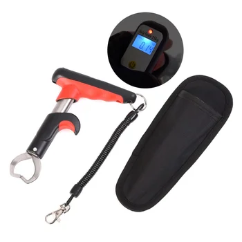 

Stainless Steel Portable Weighing Re-scale Digital Fishing Handle Fish Mouth Holder ABS Electronic QT01