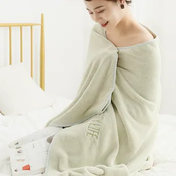 

Big Bath Towel Bathroom Cotton Thick Shower Machine Washable Towels No Linting Absorbent Serviette Plage Wearable Towel EF50BT