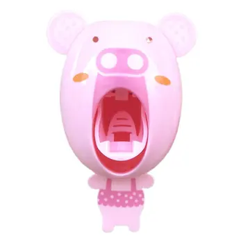 

Creative Lazy Automatic Toothpaste Cute Cartoon Children Squeeze Toothpaste Toothbrush Holder Toiletries Set