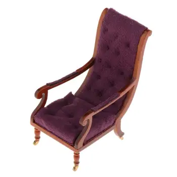 

Dollhouse Reclining Chair 1:12 Settee Living Room Gallery Bench with Pulley