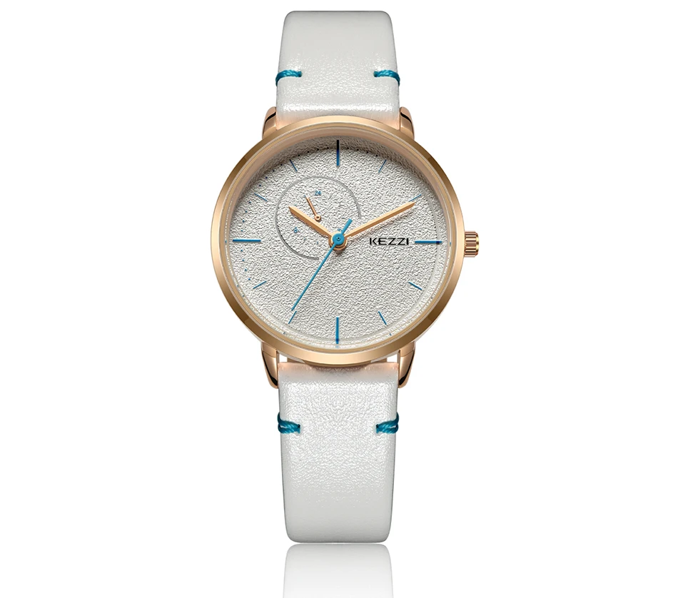 KEZZI Новое поступление парные часы модные кварцевые наручные часы водонепроницаемые кожаные часы для женщин и мужчин Relojes Para Pareja