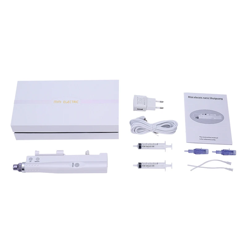 Hydra Injector Smart Mesotherapy 2 in 1 Use Meso Gun With 30PCS Needles Injector Water Derma pen Portable Facial Care Machine