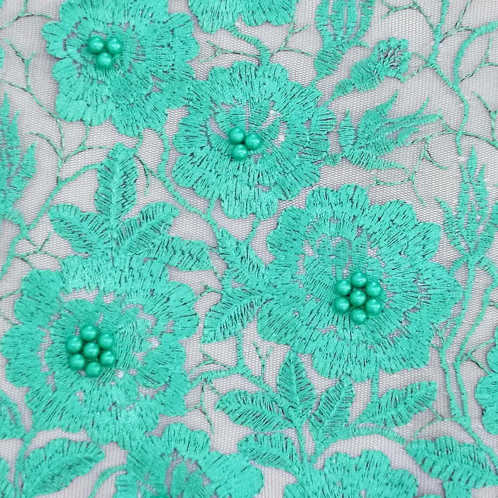 green-lace-fabric